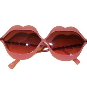 Wildfox Pink Lip-Shaped Sunglasses